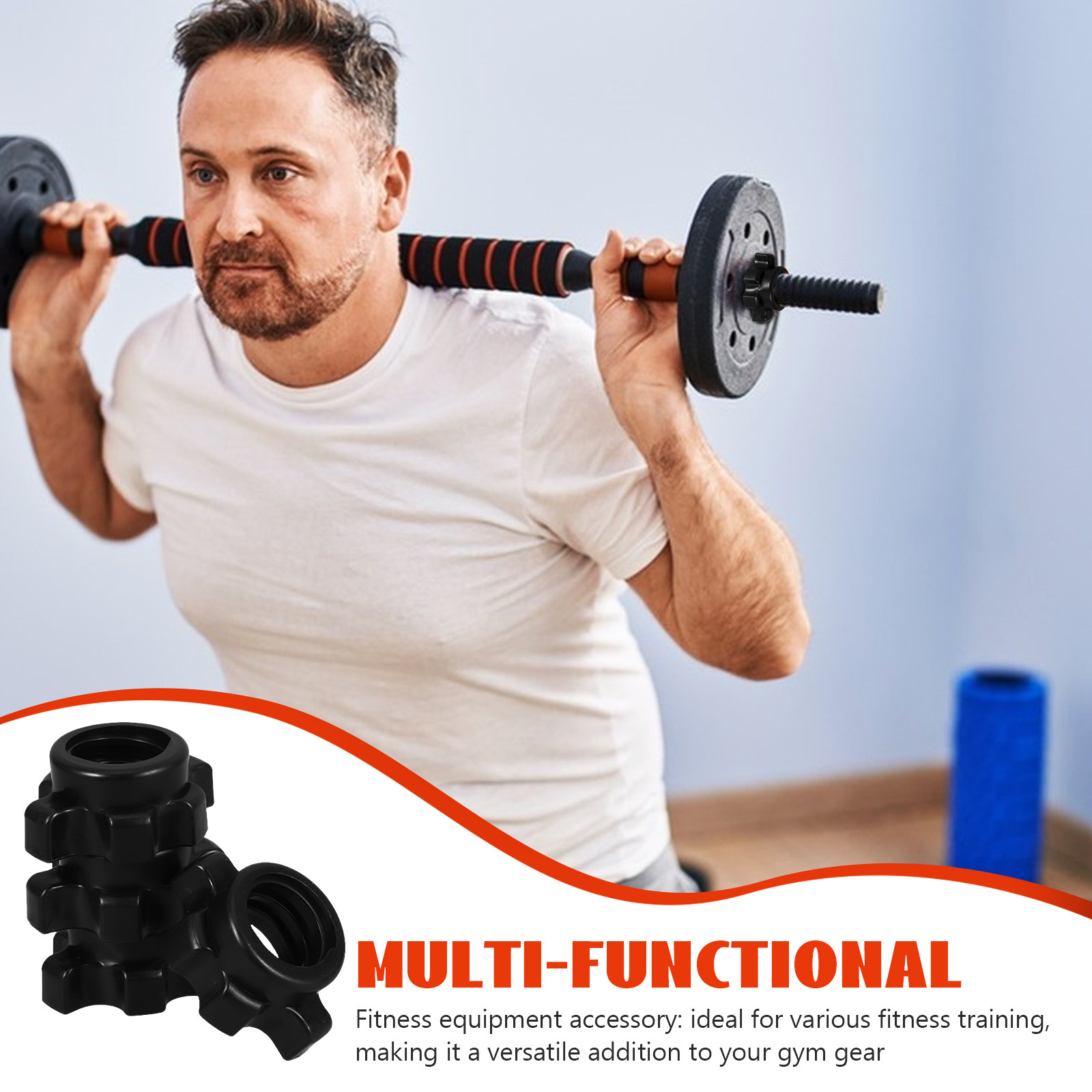 Gymnastic Bar Home - 4 Pcs Plastic Nut Dumbbell Bar