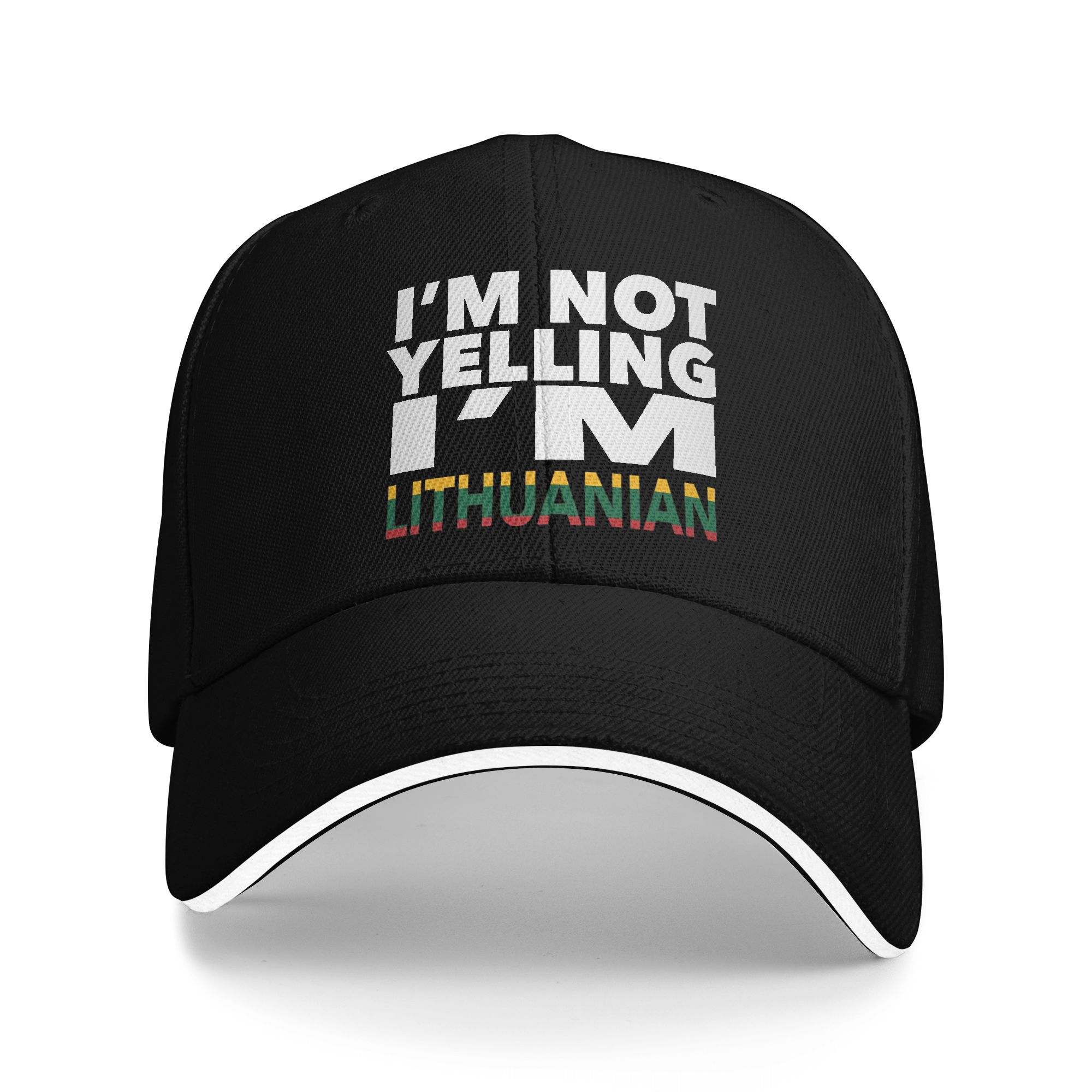 Lithuanian I'm Not Yelling I'm - Outdoor Sport Hat Classic ulasan dan harga
