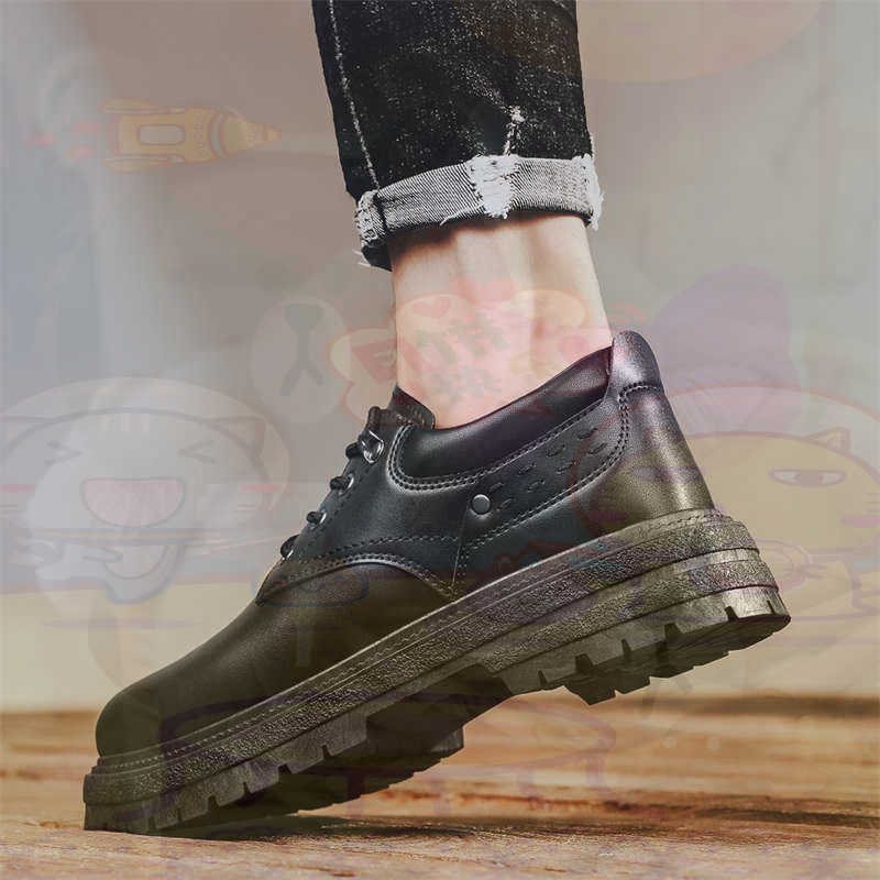 Dark Natural Leather Fashion T - Outdoor Sport Name ulasan dan harga