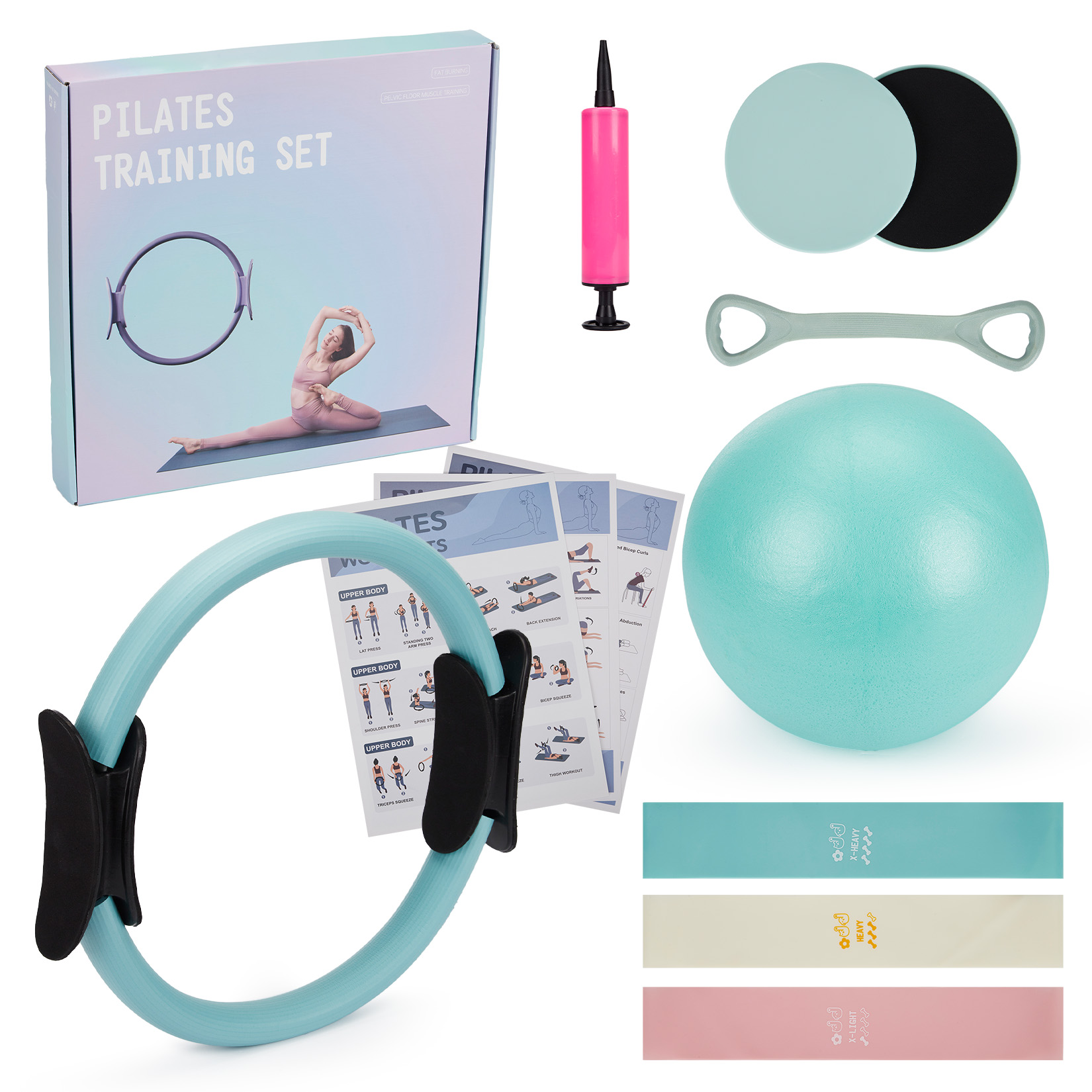 Pilates Training Set, 6-in-1 P - Gymnastic Bar Home ulasan dan harga